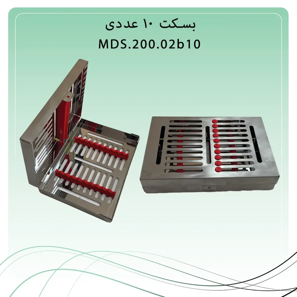 تصویر سینی ( بسکت ) درب دار 10 عددی راکمد