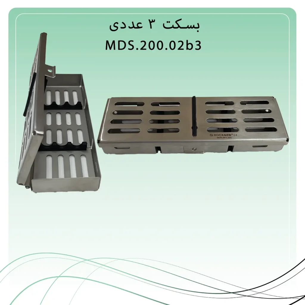 تصویر سینی ( بسکت ) درب دار ۳ عددی راکمد